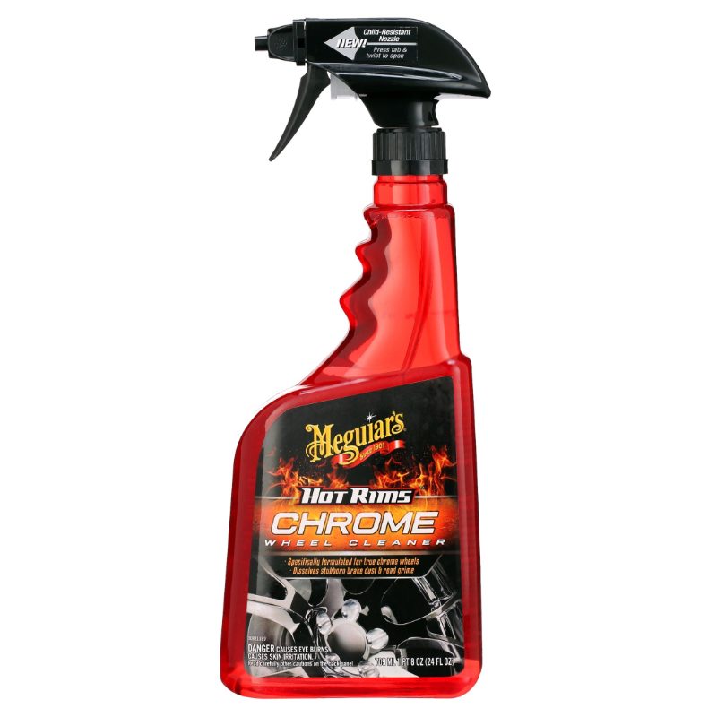 Meguiar’s® Hot Rims™ Chrome Wheel Cleaner, G19124C, 24 fl. oz. (682 ml)
