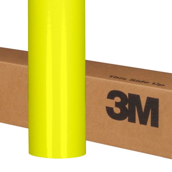 3M™ Scotchcal™ ElectroCut™ Graphic Film 7725SE-405, Fluorescent Yellow, 1 in x 50 yd