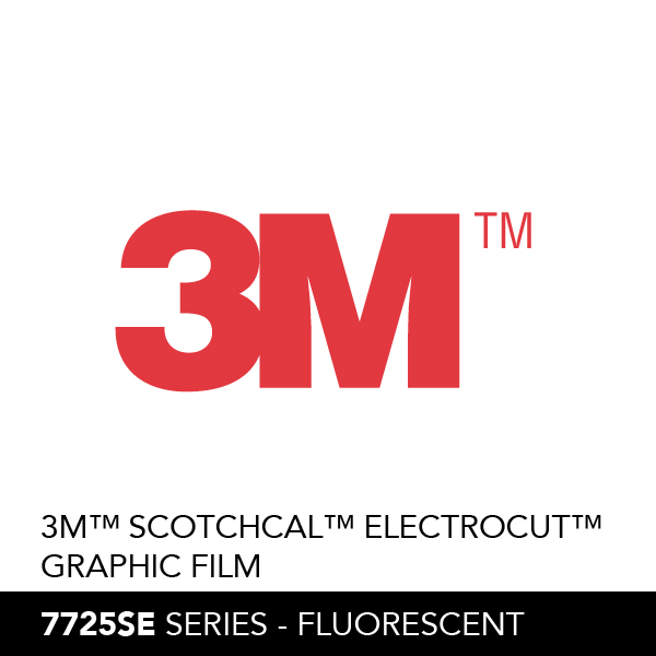 3M™ Scotchcal™ ElectroCut™ Film, 7725SE-406, fluorescent green, 48 in x 50 yd (1.2 m x 45.7 m)