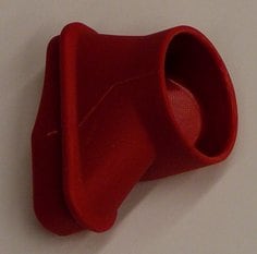 3M™ Self-Generated Vacuum Skrit/Shroud Adapter, A1333, red