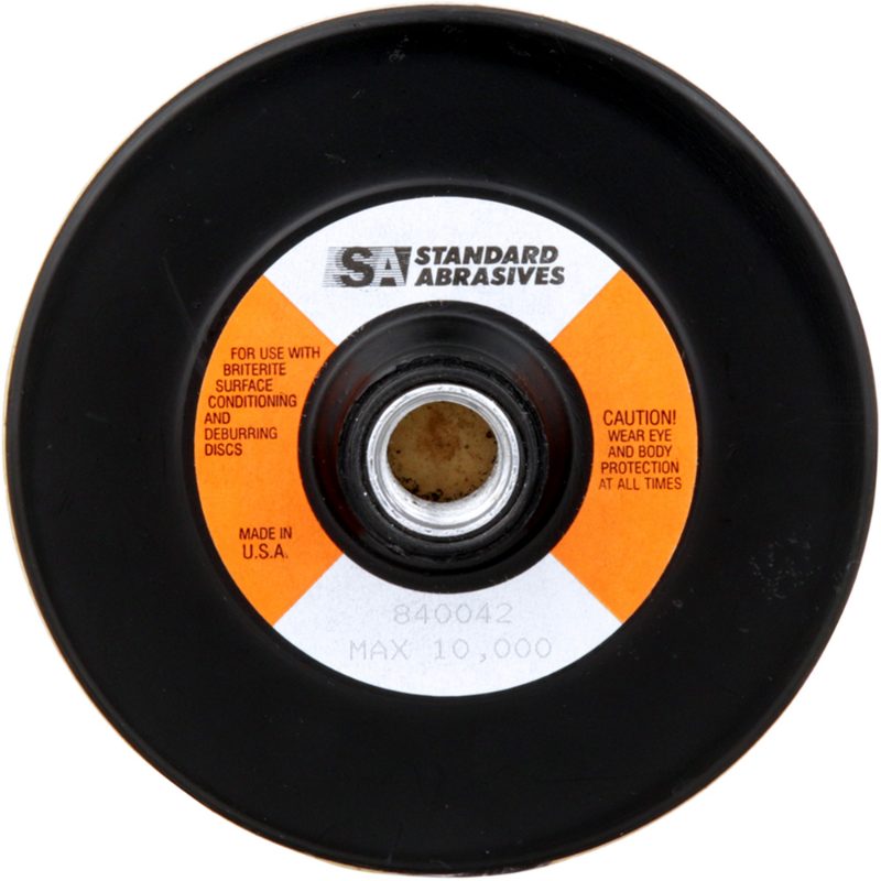 Standard Abrasives™ Hook and Loop Disc Pad 840042, 4-1/2 in x 5/8-11 F, 1 per case