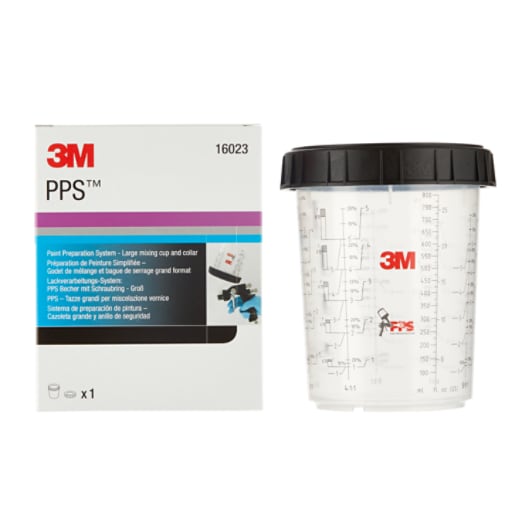 3M™ PPS™ Large Cup & Collar, 16023, 28 oz. (850 ml)