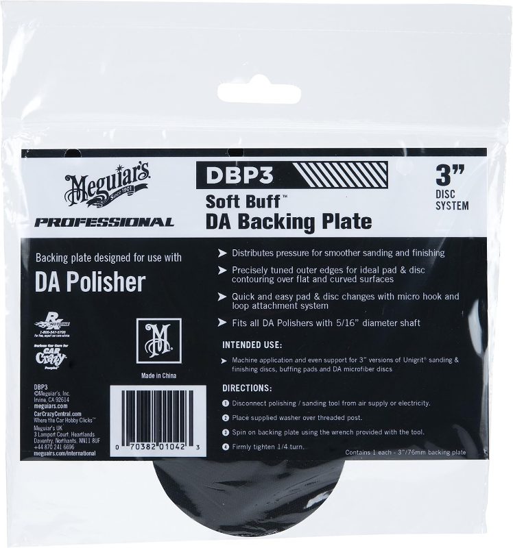 Meguiar's® DA Backing Plate DBP3, 3 Inch (7.62 cm), 1/Pack