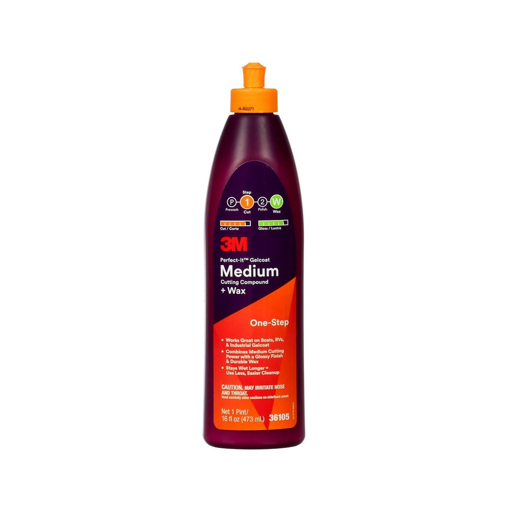 36105, Gel Coat MC Compnd+Wax, Pt, 6/CV