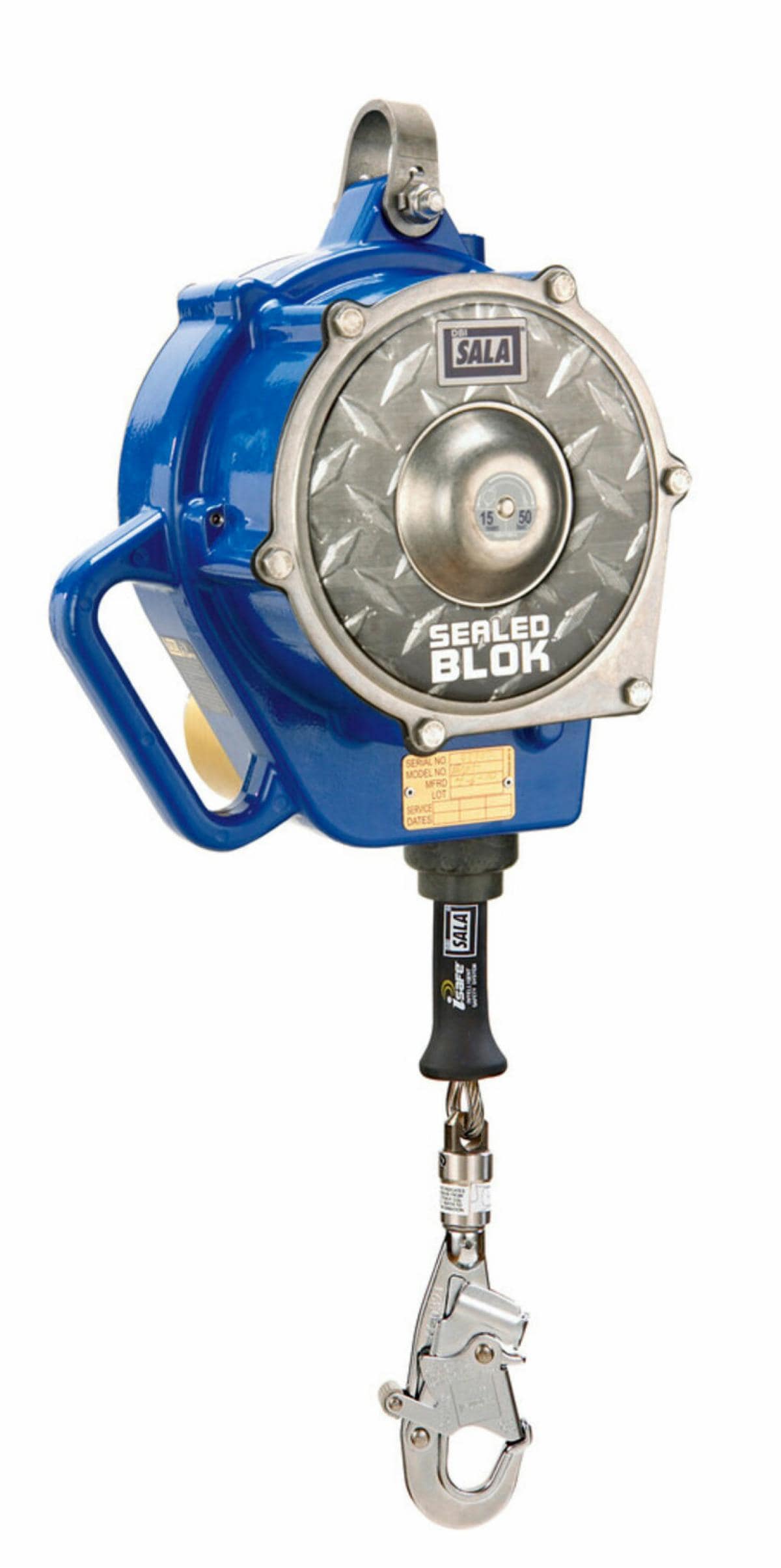3M™ DBI-SALA® Sealed-Blok™ Retrieval Self-Retracting Lifeline Direction of Use Label 9510278, Polyester