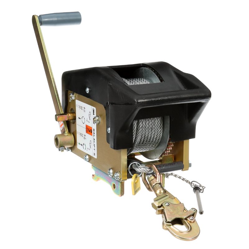 3M™ DBI-SALA® Confined Space Winch Cable Assembly with Button Stop 3900138, 1/4 in Galvanized Steel, No Hook, 60 ft