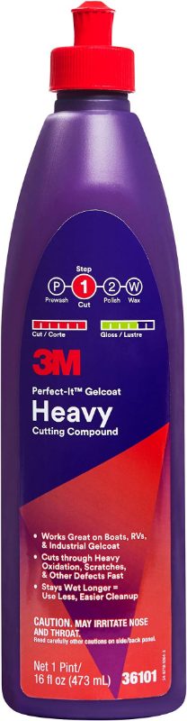 36101, Gel Coat HC Compoud, Pint, 6/CV