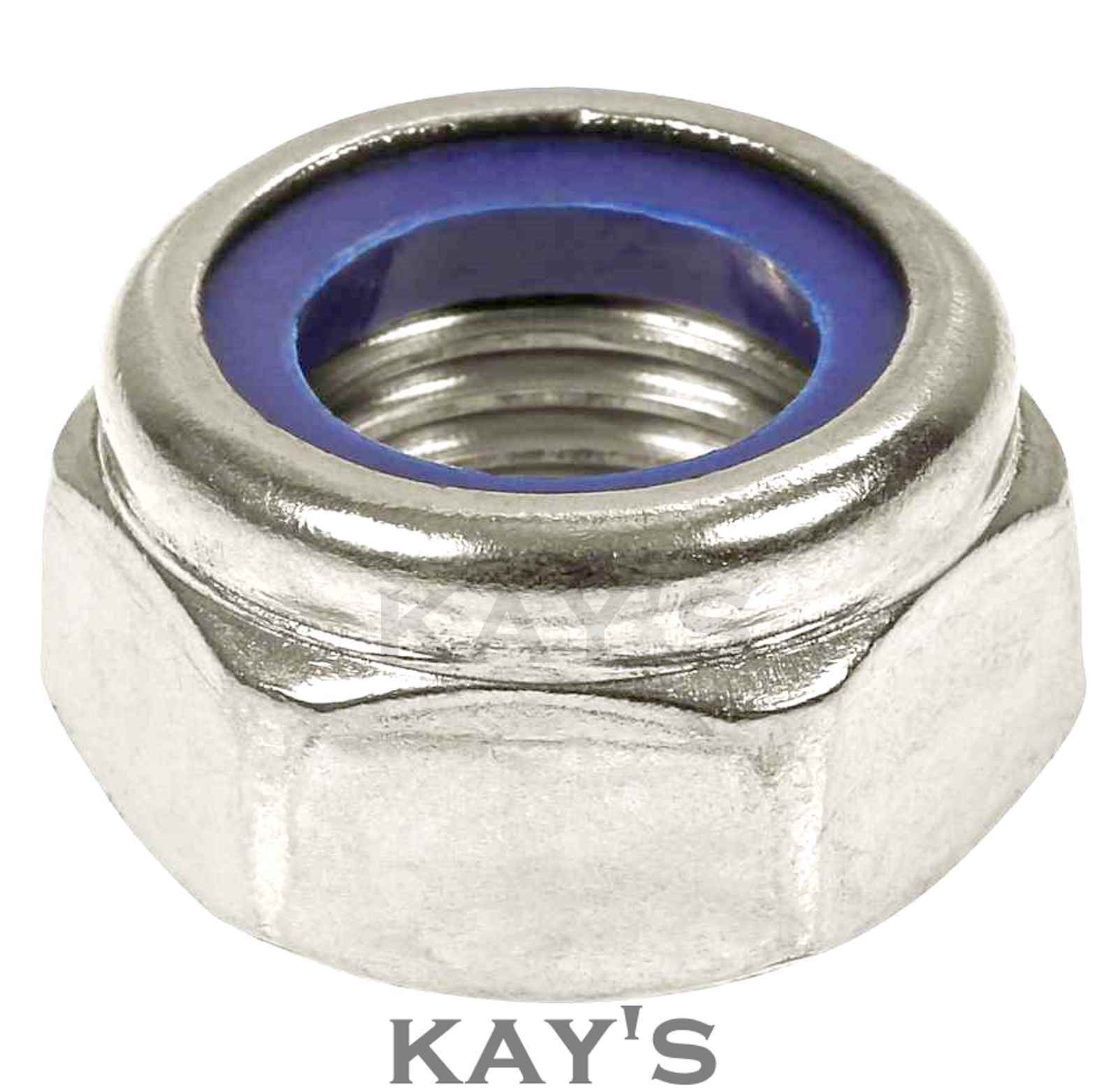 3M™ Hex Lock Nut 9501568, Nylon Insert, Zinc Plated Steel, 5/16 –18