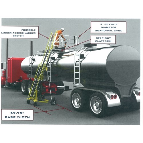 3M™ DBI-SALA® Portable Tanker Ladder Digital Winch Adapter Bracket Assembly 8530347, Zinc Plated Steel