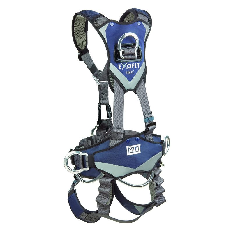 3M™ DBI-SALA® ExoFit NEX™ Comfort Rope Access Climbing/Positioning/Rescue/Suspension Safety Harness with Ascender 1113699C, Larg