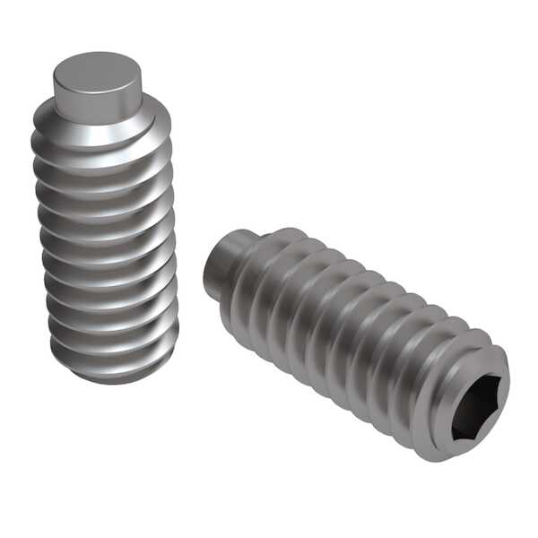 3M™ Half Dog Socket Head Set Screw 8512521, Zinc Plated Steel, 1/4 –28 x 1/4 in