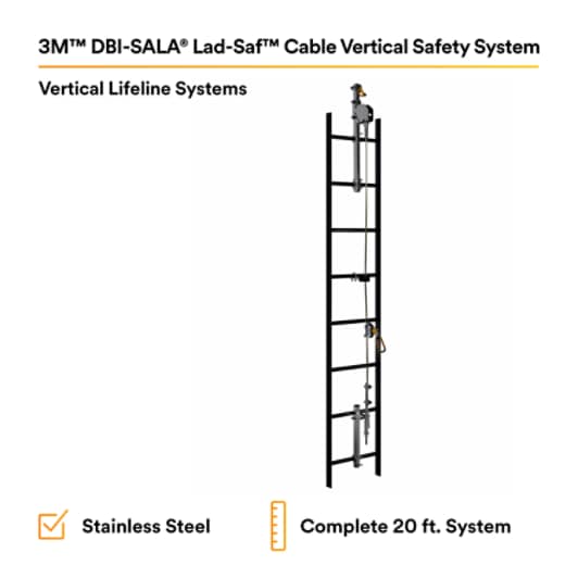 3M™ DBI-SALA® Lad-Saf™ Install & Service RFID Label 9504671, Stainless Steel