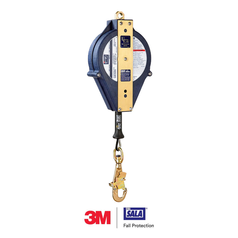 3M™ DBI-SALA® Ultra-Lok™ Self-Retracting Lifeline Emergency Descent Cable Warning Label 9504960, Polyester