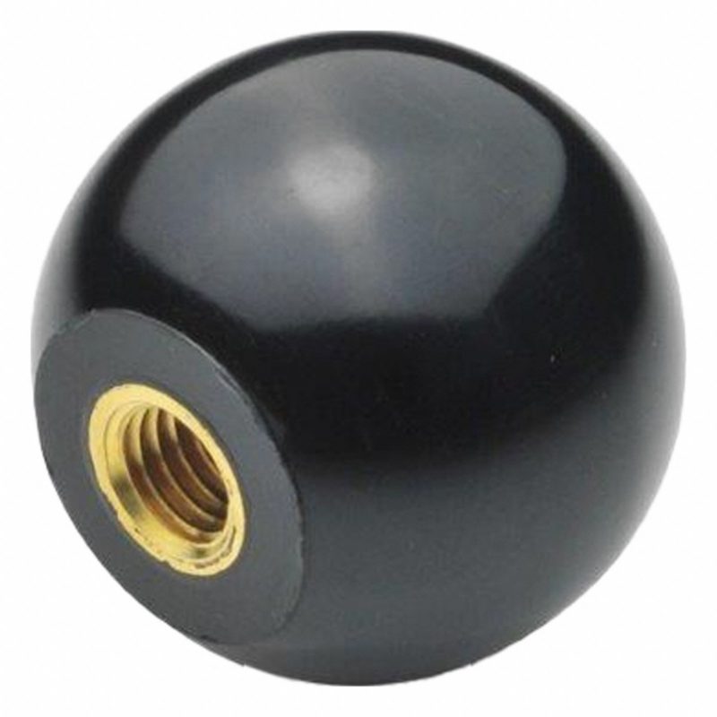 3M™ Black Plastic Ball Knob 8510040, 1.25 in Head, 0.375 in Thread