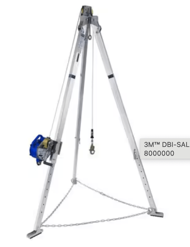 3M™ DBI-SALA® Confined Space Digital Winch Cable Assembly 8520302, 1/4 in Stainless Steel, No Hook, 50 ft
