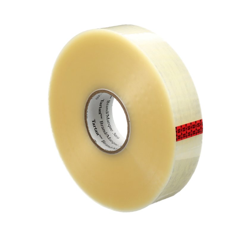 Tartan™ Box Sealing Tape 369, Clear, 48 mm x 914 m, 6 Roll/Case