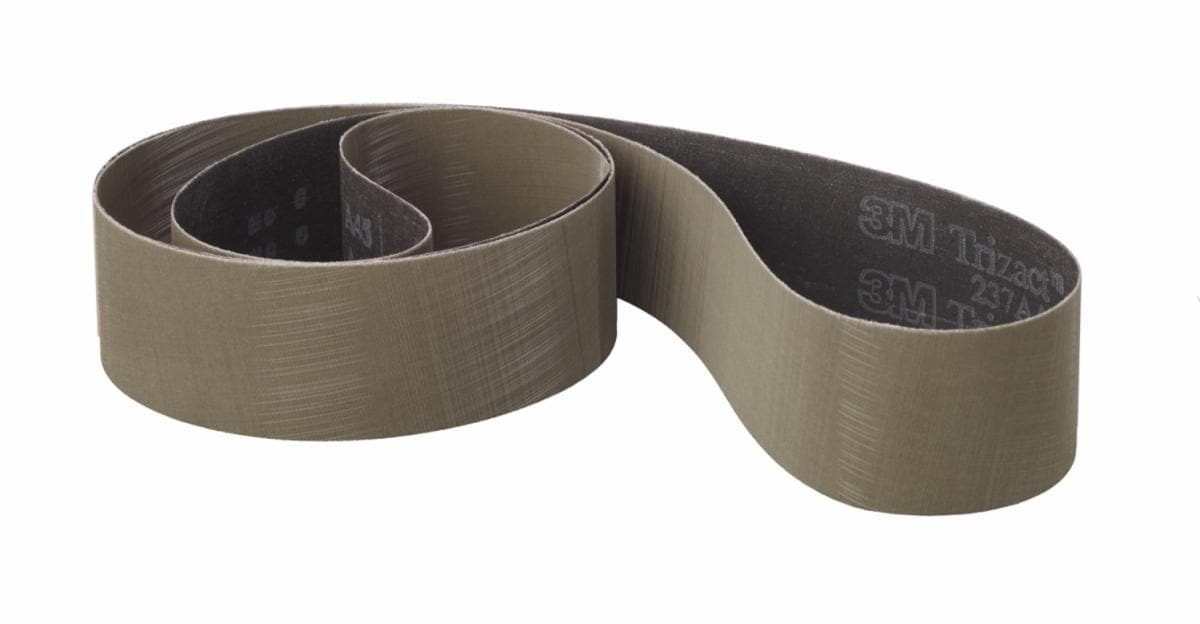 3M™ Trizact™ Cloth Belt 237AA, 3 in x 132 in A65 X-weight Fullflex, 50 per case