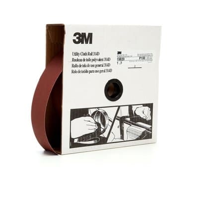 3M™ Utility Cloth Roll, 314D, P50, 1 in x 150 ft (25.4 mm x 45.72 m)
