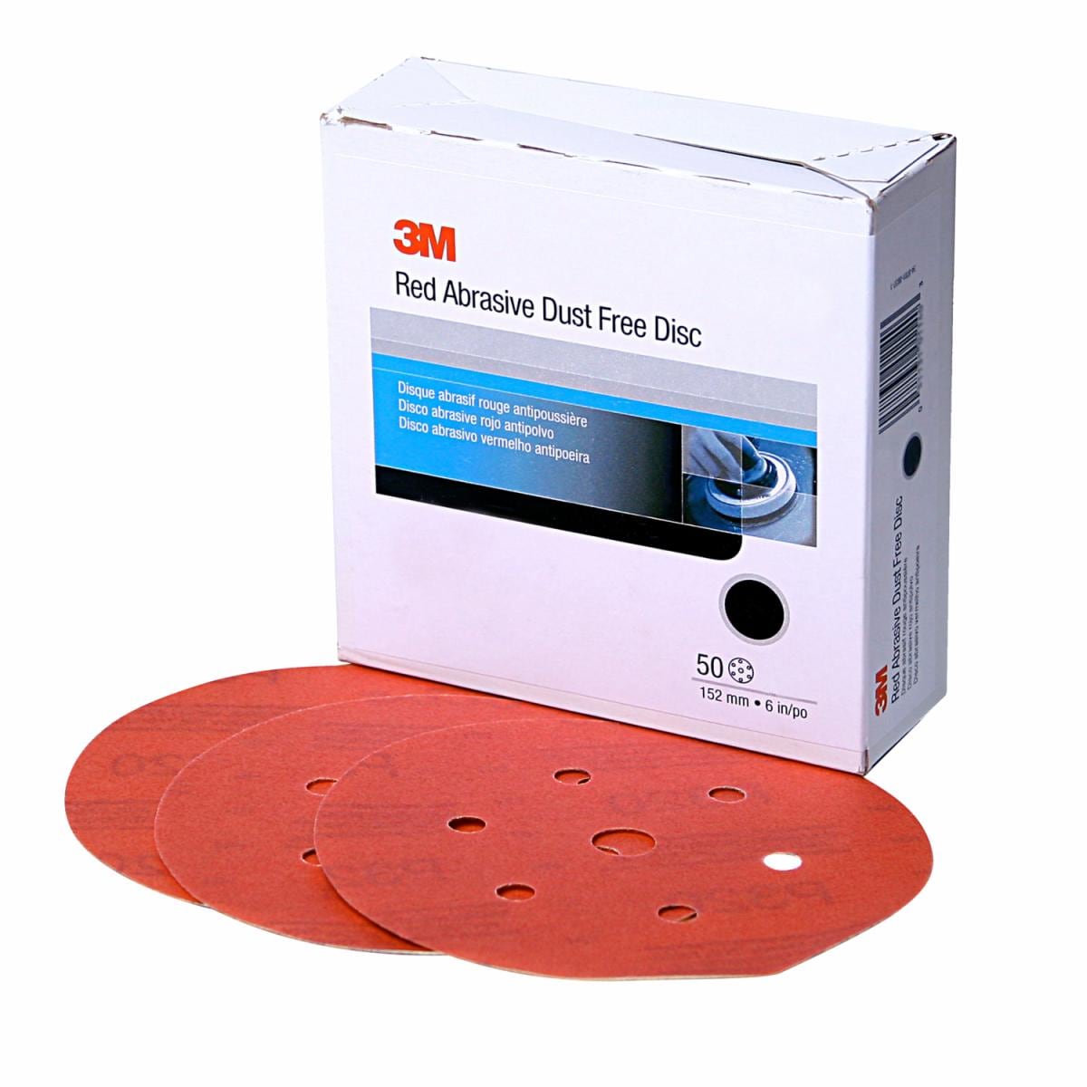 3M™ Hookit™ Red Abrasive Disc, 316U, 01303, 40, D-weight, 5 in (12.7 cm)