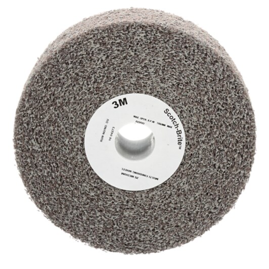 Scotch-Brite™ Multi-Finishing Wheel, MU-WL, MED, 12 in x 1 in x 5 in (30.48 cm x 2.54 cm x 12.70 cm)