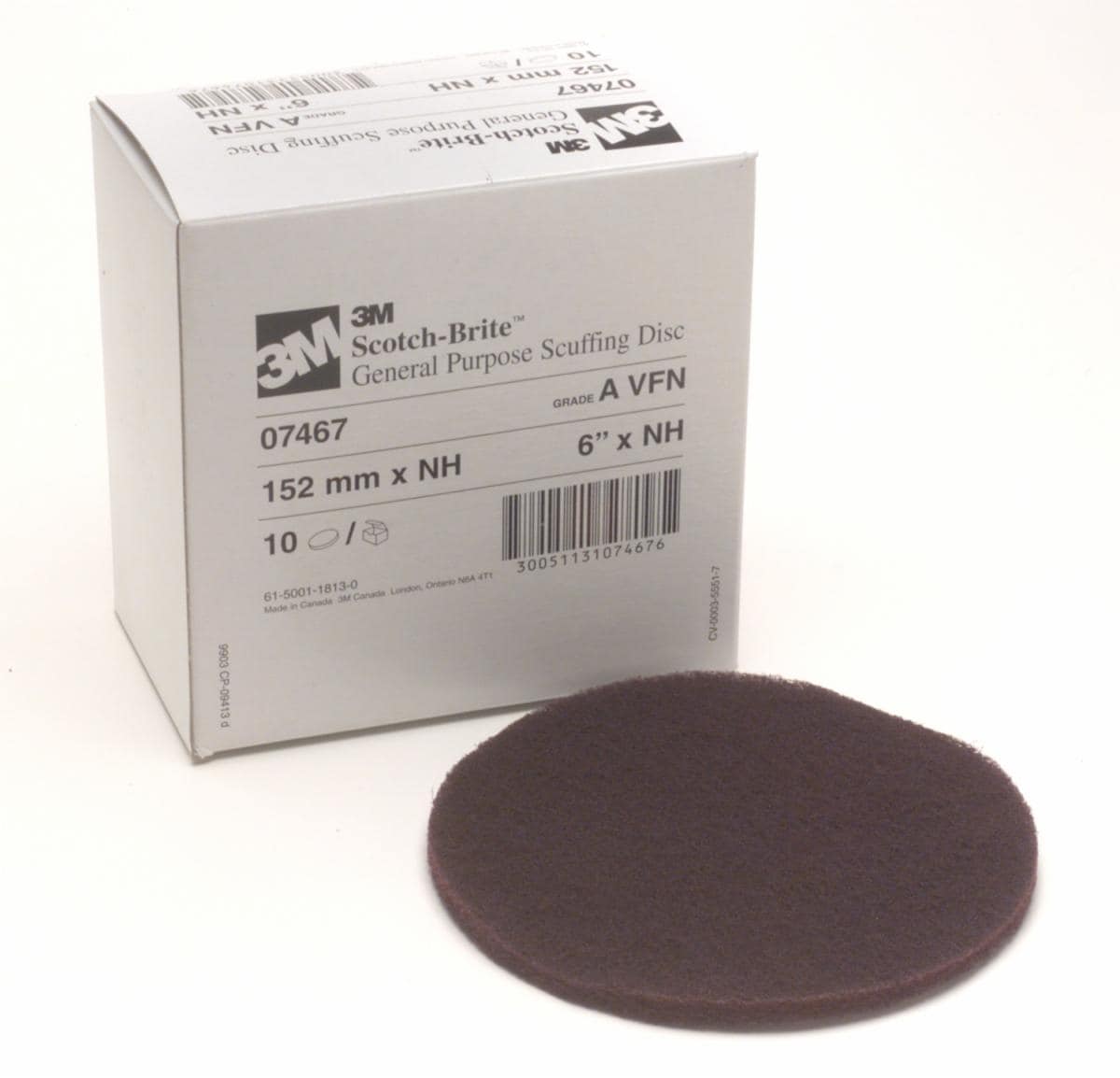 Scotch-Brite™ Scuffing Disc, ULF, 6 in x NH (15.24 cm x NH)