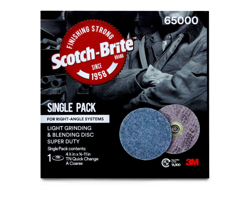 Scotch-Brite™ Light Grinding and Blending Disc, HDA CRS, 4-1/2 in x NH (11.43 cm x NH)