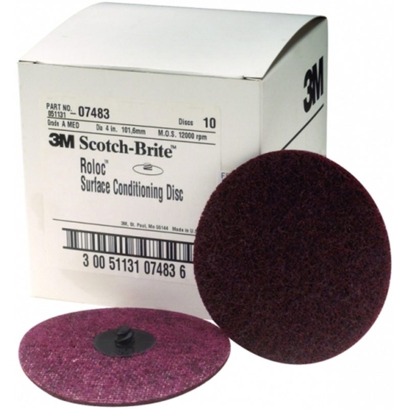 Scotch-Brite™ SL Surface Conditioning Disc, MED, 4 in x NH (10.16 cm x NH)