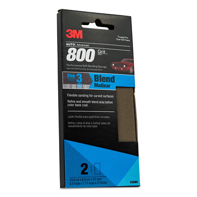 3M™ Soft Sanding Sponge 03089, 800 Grit, 12 Packs/Case