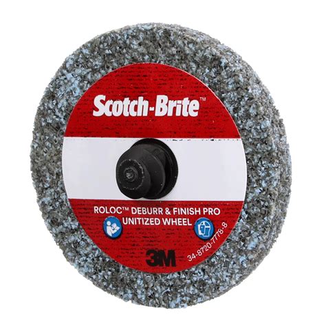 Scotch-Brite™ Roloc™ Deburr and Finish PRO TR Unitized Wheel, DP-UW, CRS+, 2 in x 1/4 in (5.08 cm x 0.64 cm)