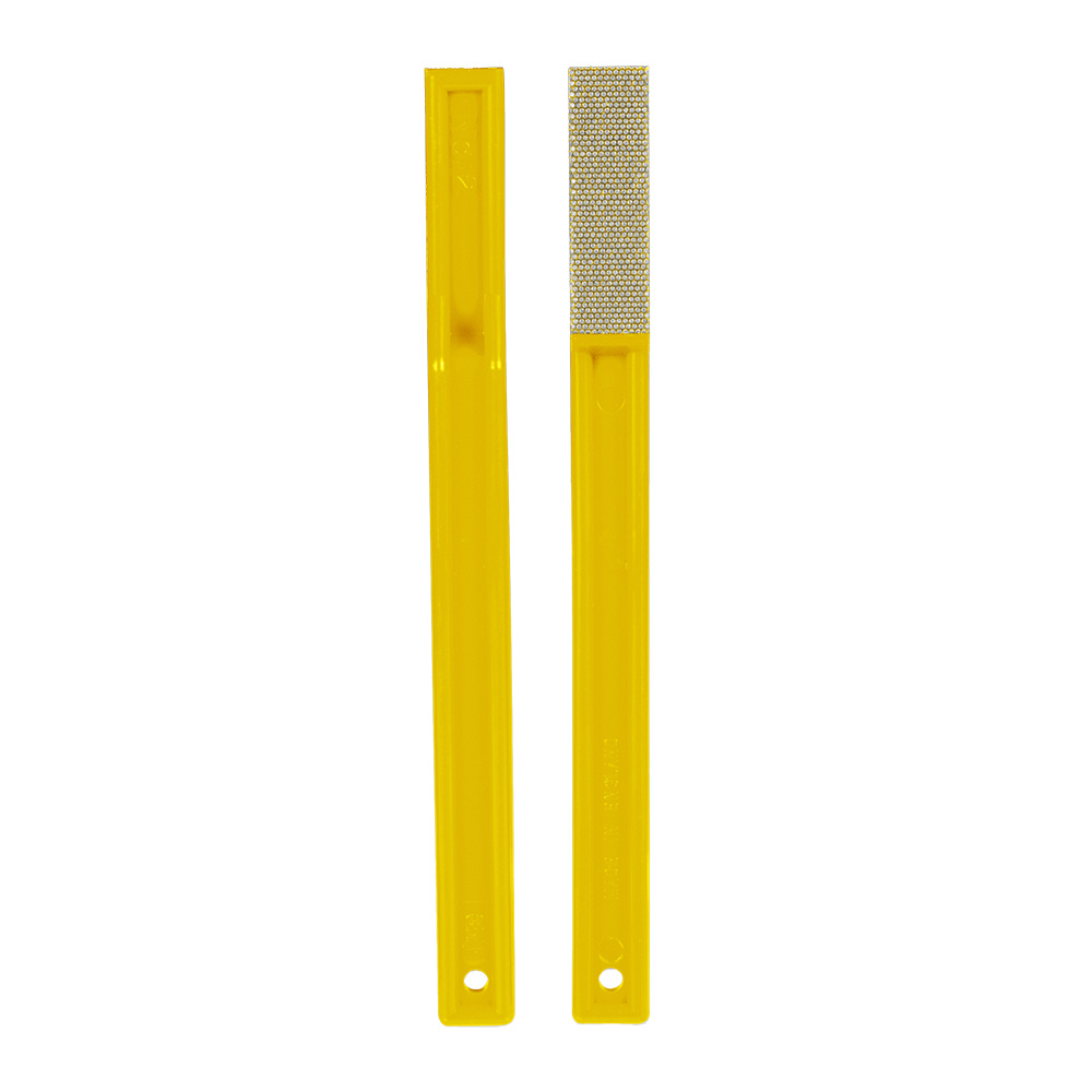 3M™ Flexible Diamond Hand File, 6210J, No. 2, M40, yellow, 1 3/4 in x 1/2 in (44.5 mm x 12.7 mm), 10/pack