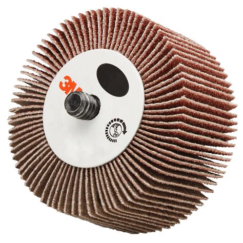 3M™ Flap Wheel, 244D, grade 60, type 83, 2 in x 1 in x 1/4 in (50.8 mm x 25.4 mm x 6.35 mm)