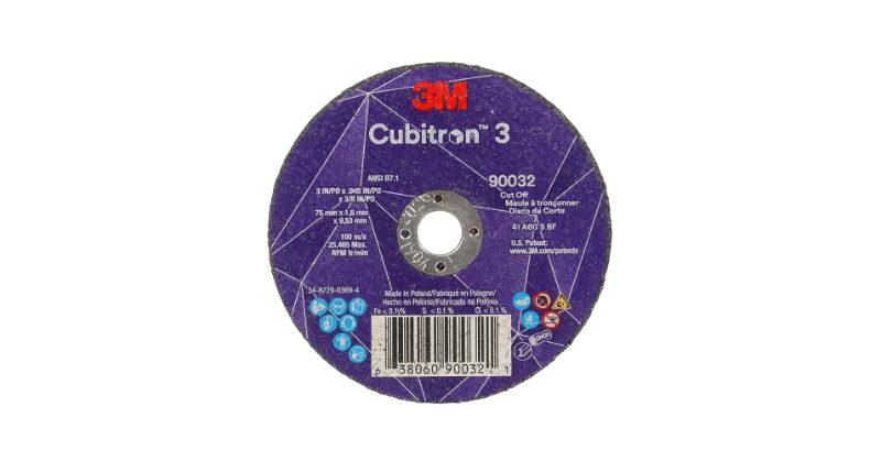 3M™ Cubitron™ 3 Cut and Grind Wheel, 90018, 36+, T27, 5 in x 5/32 in x7/8 in (125 x 4.2 x 22.23 mm), ANSI