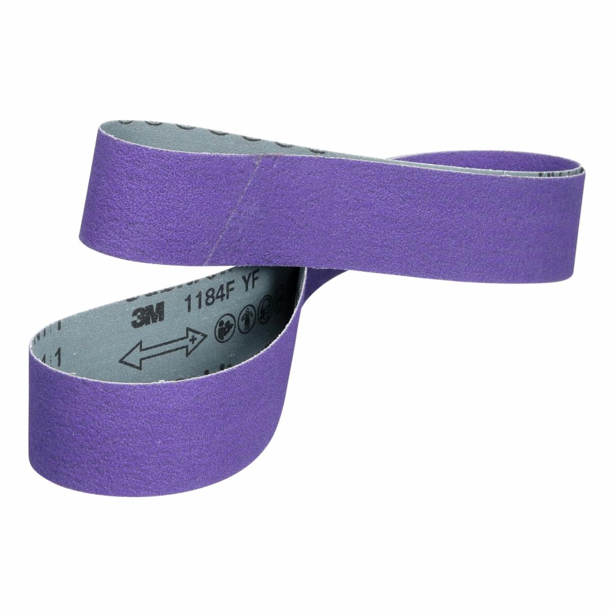 3M™ Cubitron™ 3 Cloth Belt 1184F, 36+ YF-weight, 1 in x 90 in (25.4 mm x 2286 mm), Film-lok, Single-flex