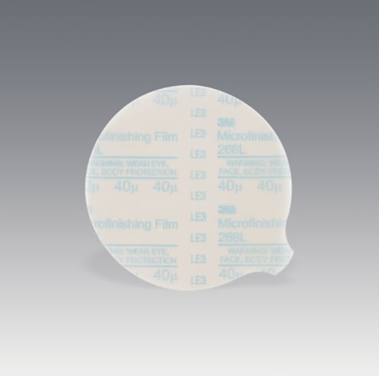 3M™ Microfinishing PSA Film Disc Roll, 268L, 50 micron, 1 3/8 in x NH (34.93 mm x NH)