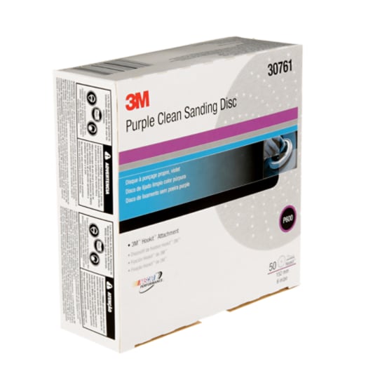3M™ Hookit™ Purple Clean Sanding Disc, 334U, 30461, P600, C-weight, 5 in (12.7 cm)