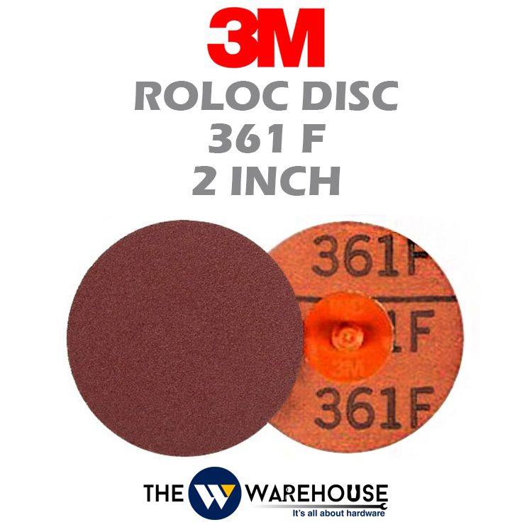 3M™ Roloc™ Cloth Disc, 361F, P180, 2 in x NH (50.8 mm x NH)