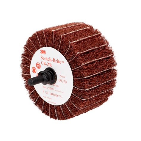 Scotch-Brite™ Roloc™+ Combi-R Wheel, 80802, 2-1/2 in x 1-1/4 in (6.35 cm x 3.18 cm), x-weight