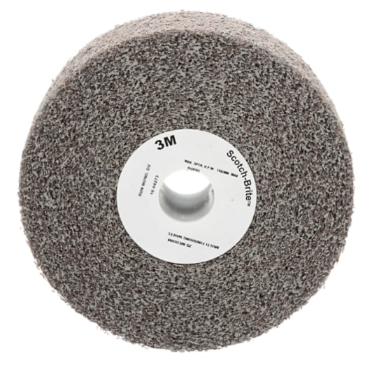 Scotch-Brite™ Multi-Finishing Wheel, MU-WL, MED, 4 in x 1 in x 1 in (10.16 cm x 2.54 cm x 2.54 cm)
