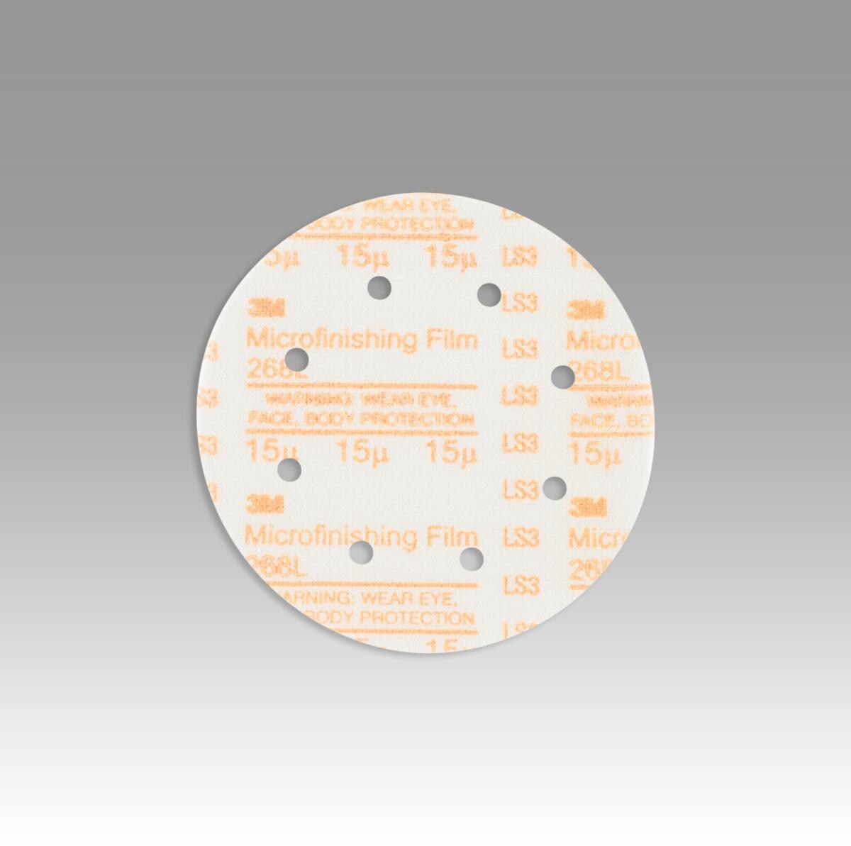 3M™ Hookit™ Microfinishing Film Sheet 268L, 15 Mic, Type D, Orange, 2 in x 4 in