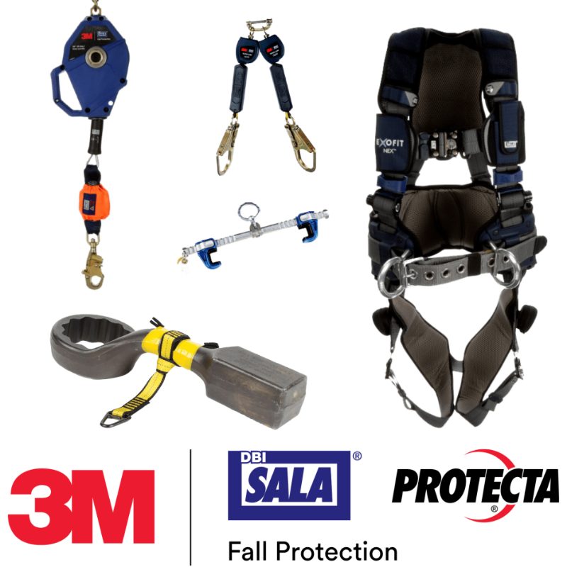 3M™ DBI-SALA® Permanent Weld-On Uni-Anchor with Tie-Off Fall Arrest Post Base 8517266, Primer Steel, 10 in x 8 in (254 mm x 203.