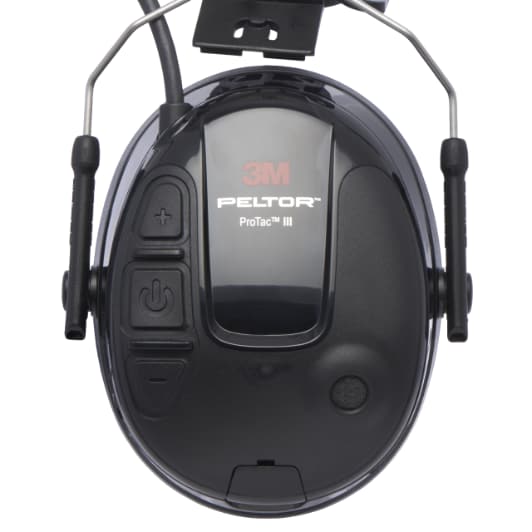 3M™ PELTOR™ ProTac III MT13H220P3E, Slim Headset, Black, Helmet Attached, 10 Each/Case