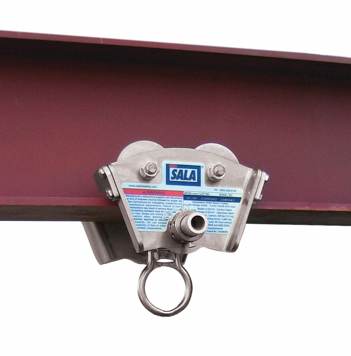 3M™ DBI-SALA® Steel Overhead Horizontal Trolley Rail Assembly 8530637, 10 ft (3 m)
