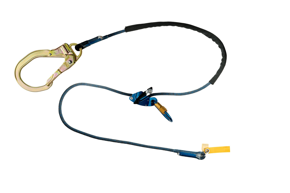 3M™ DBI-SALA® Trigger X Tie-Back Adjustable Rope Positioning Lanyard 1234104C, 1/2 in Aramid Kernmantle, 8 ft (2.4 m)