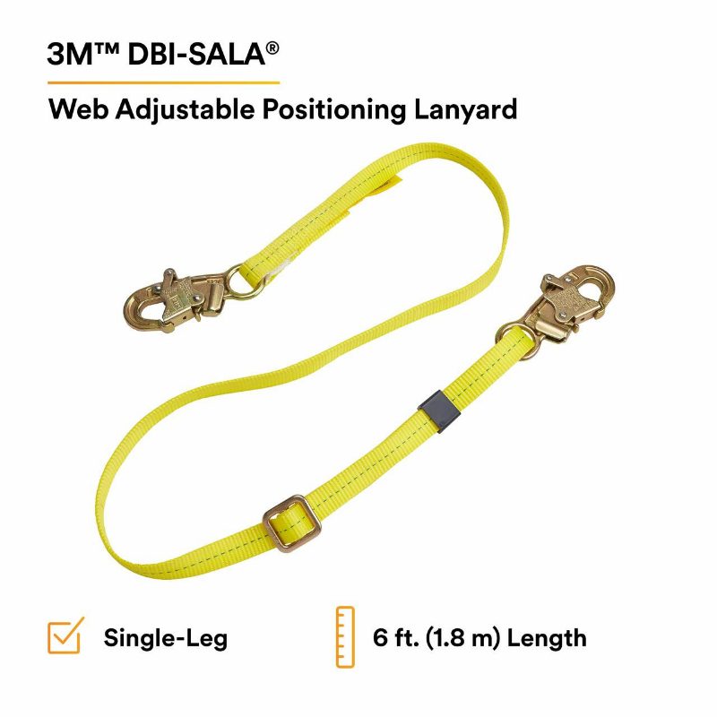 3M™ DBI-SALA® Web Positioning Lanyard 1201102C, 2 ft (.6 m)