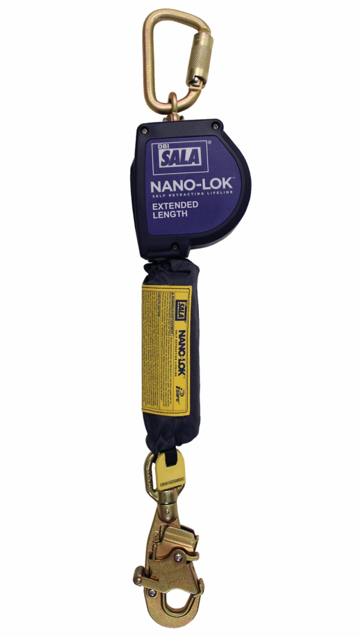 3M™ DBI-SALA® Nano-Lok™ Connected Extended Length Order Picker Self-Retracting Lifeline 2000037C, Hook Electronics, Web, 9.8 ft