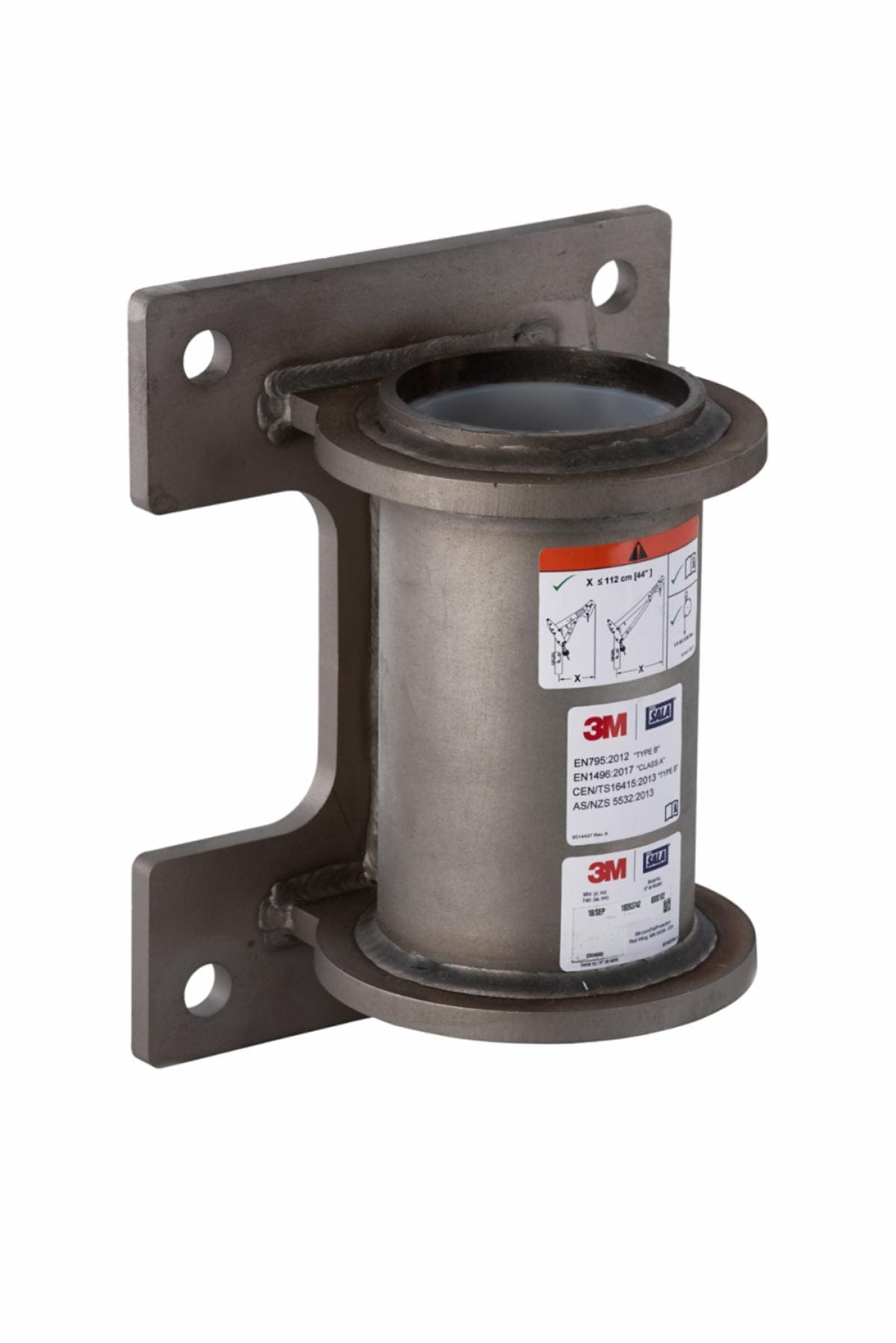 3M™ DBI-SALA® Confined Space Permanent Wall Mount Bracket 8004176, Use with 3-Way Retrieval SRL