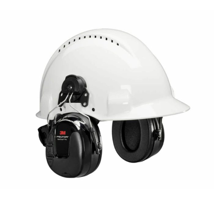 3M™ PELTOR™ WorkTunes™ Pro AM/FM Radio Headset, Black, Hard Hat Attached