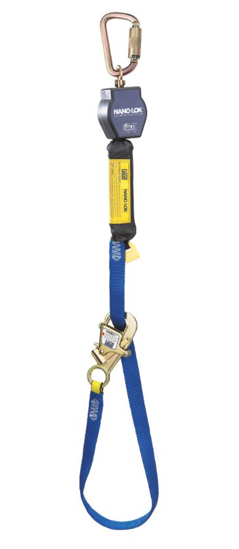 3M™ DBI-SALA® Nano-Lok™ Tie-Back Self-Retracting Lifeline with Anchor Hook 3101367, Web, 9 ft (2.7 m)