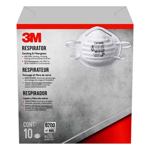 3M™ Respirator 8200H10-DC, Sanding & Fibreglass, N95, 10/Pack
