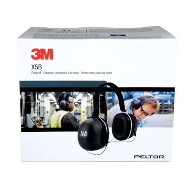 3M™ PELTOR™ X Series Earmuffs, X5B, behind-the-head, 10 pairs per case